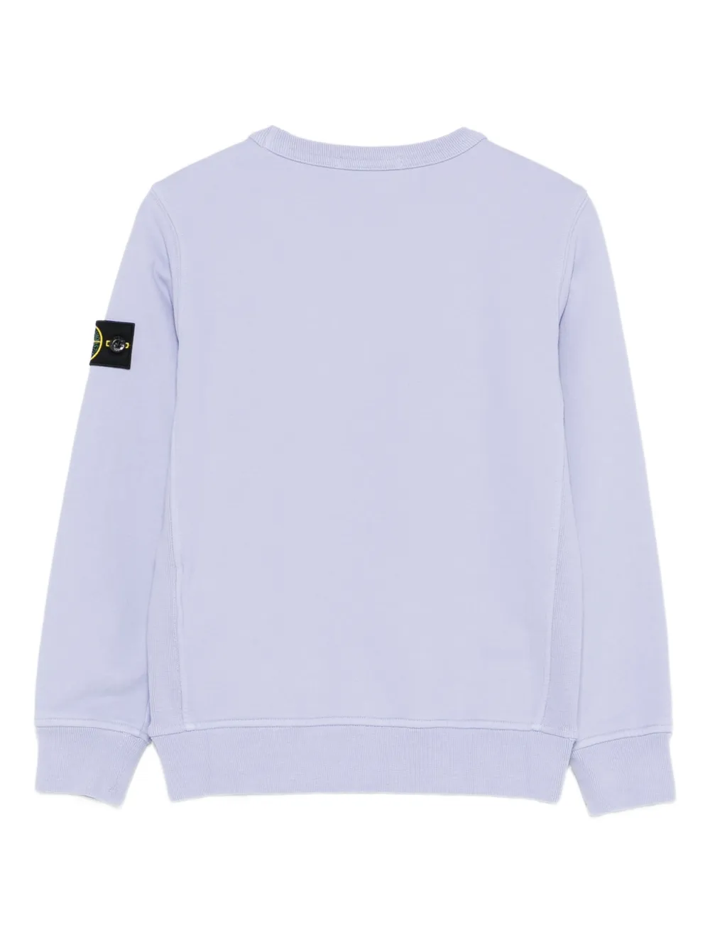 Stone Island Junior Sweater met logopatch Paars