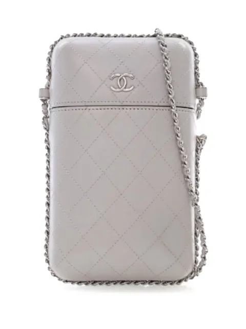 CHANEL Pre-Owned 2018 CC Quilted Lambskin Chain Around Phone Holder crossbody bag