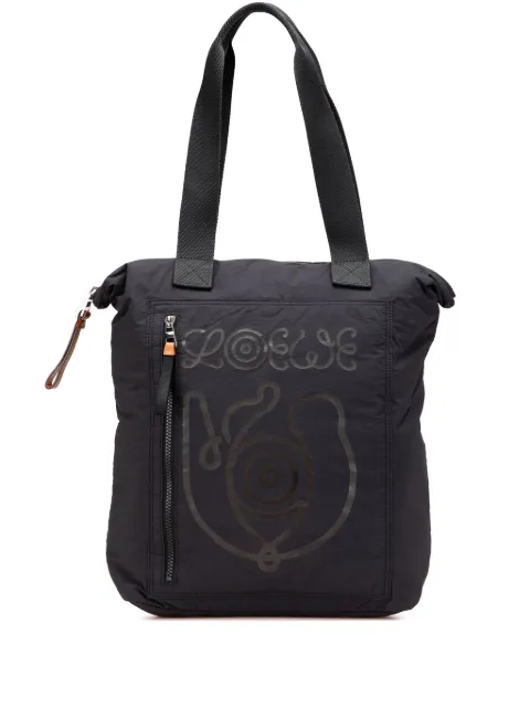 Loewe Pre-Owned 2021-2025 Recycled Nylon Eye Loewe Nature tote bag
