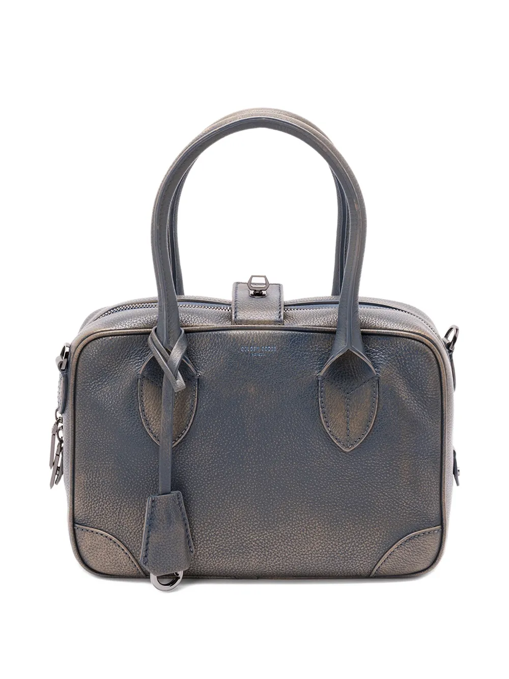 Golden Goose Shopper met ritssluiting en handgreep Blauw