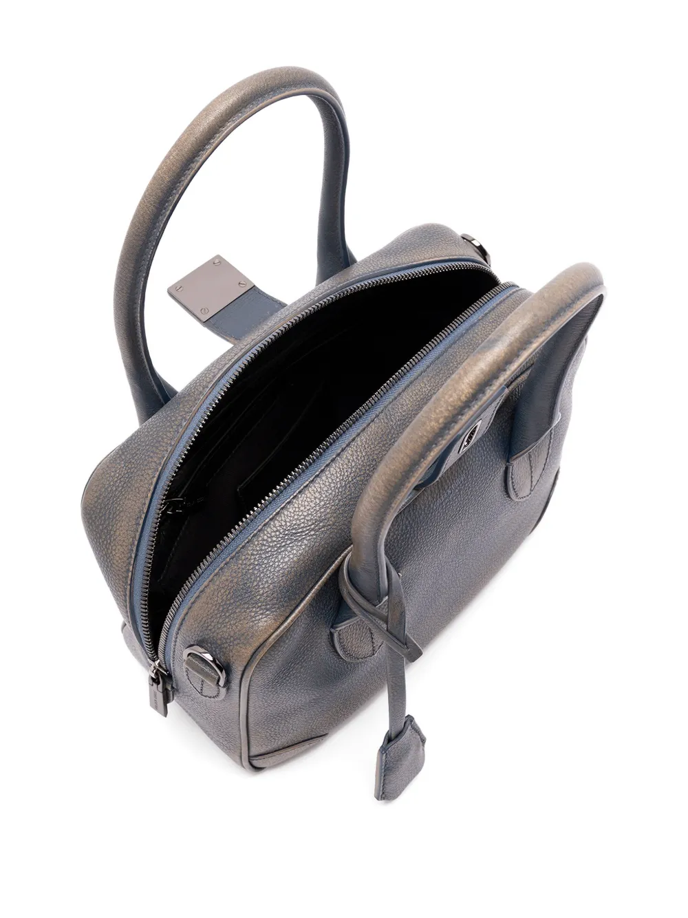 Golden Goose Shopper met ritssluiting en handgreep Blauw
