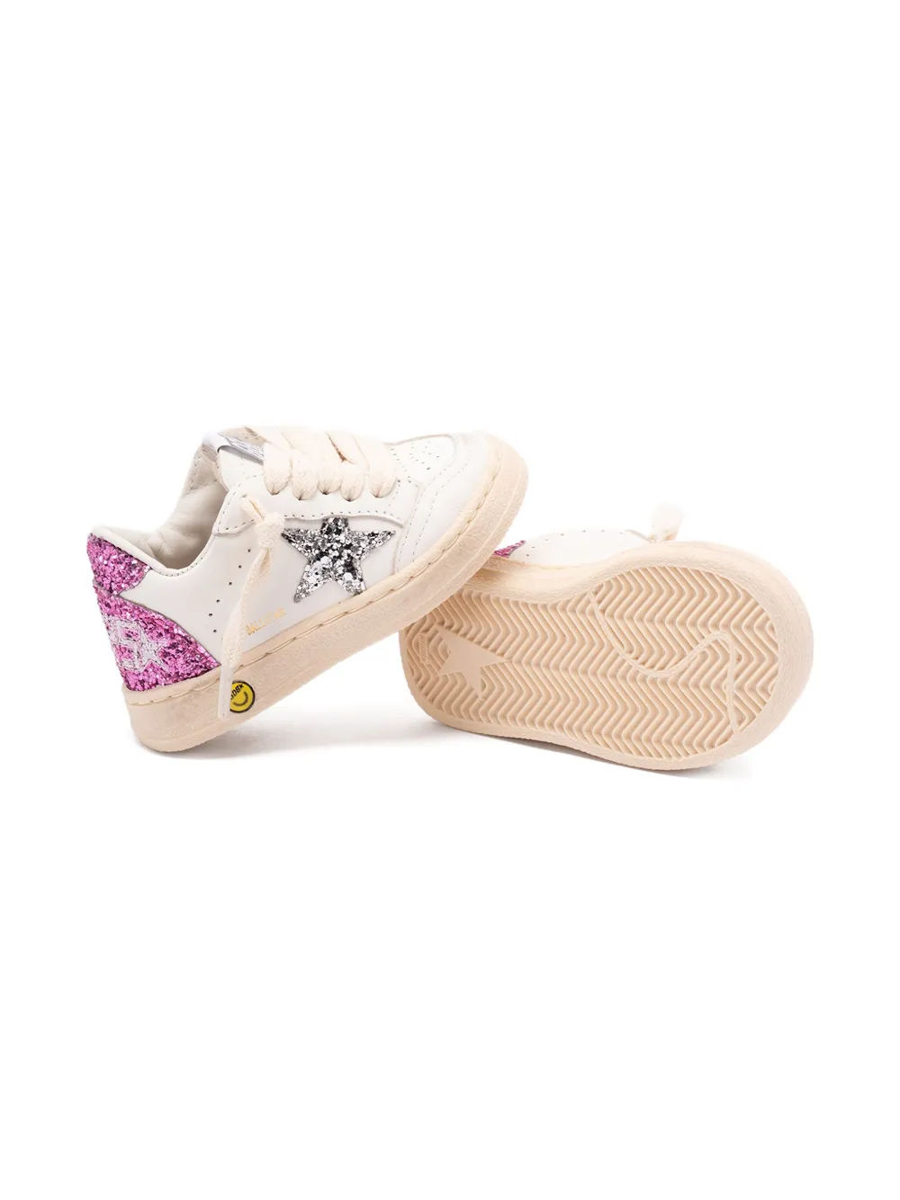 Golden Goose Kids Ball Star sneakers Wit
