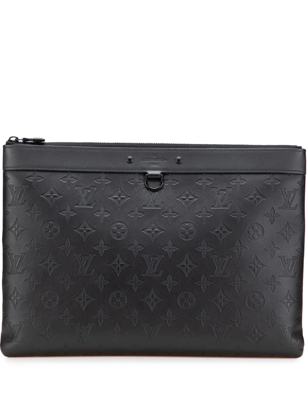 Pre-owned Louis Vuitton 2019 Monogram Shadow Discovery Pochette Clutch Bag