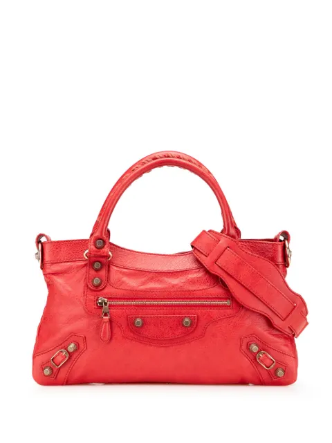 Balenciaga Pre-Owned 2005-2025 Lambskin Motocross Classic First Giant 12 satchel