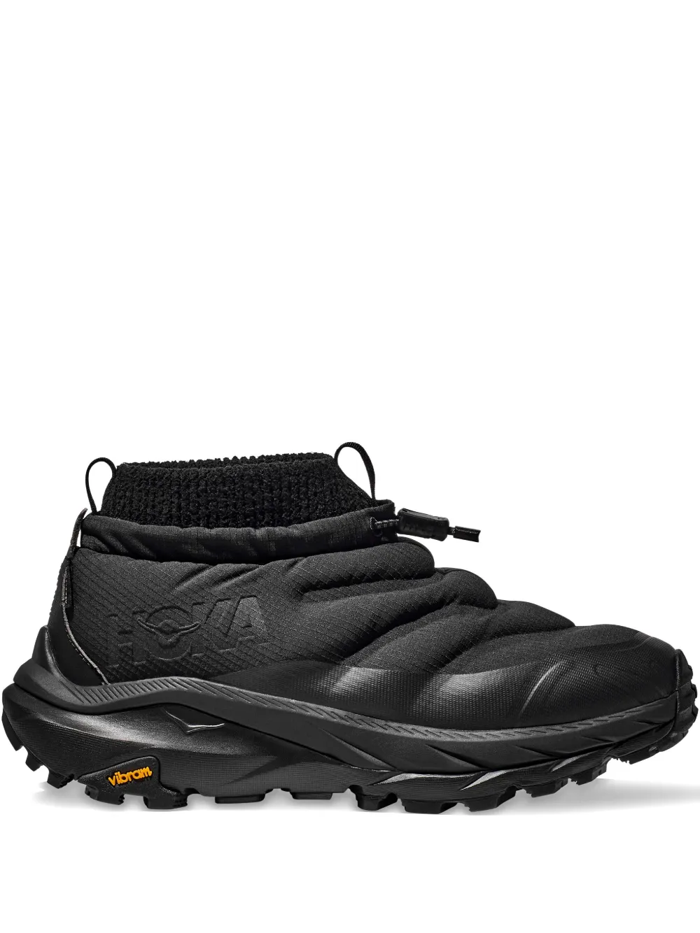 Hoka Kaha 2 Frost Moc Debossed-logo Sneakers In Black