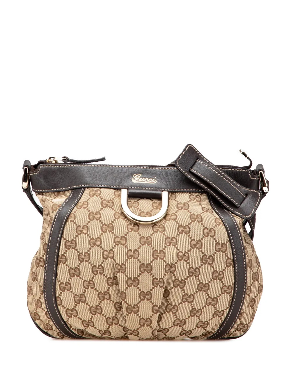 Gucci Pre-Owned 2000-2015 GGキャンバス アビー Dリング ショルダーバッグ - ブラウン Gucci Pre-Owned 2000-2015 GGキャンバス アビー Dリング ショルダーバッグ - ブラウン