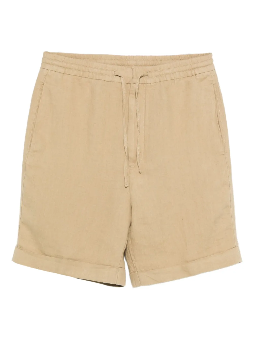 Canali Linnen shorts Beige
