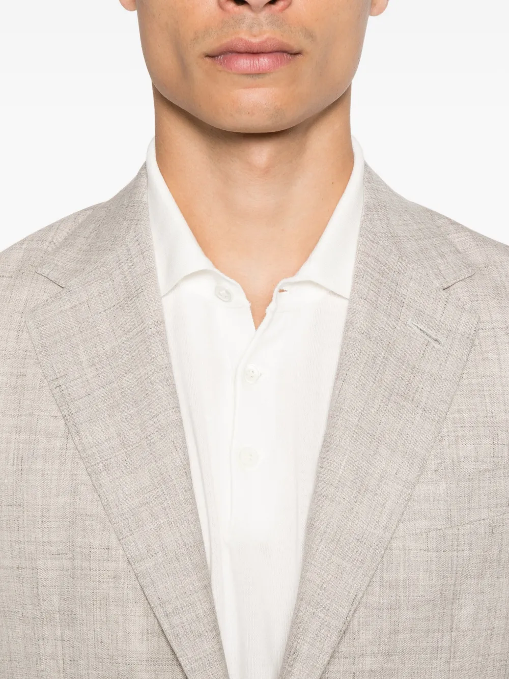 Canali Blazer met twee knopen Bruin