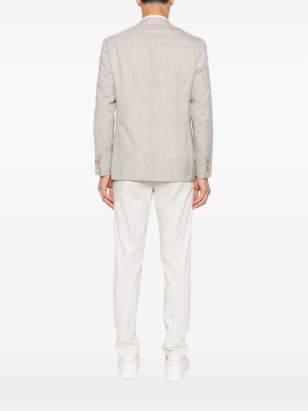 Canali Blazer met twee knopen Bruin