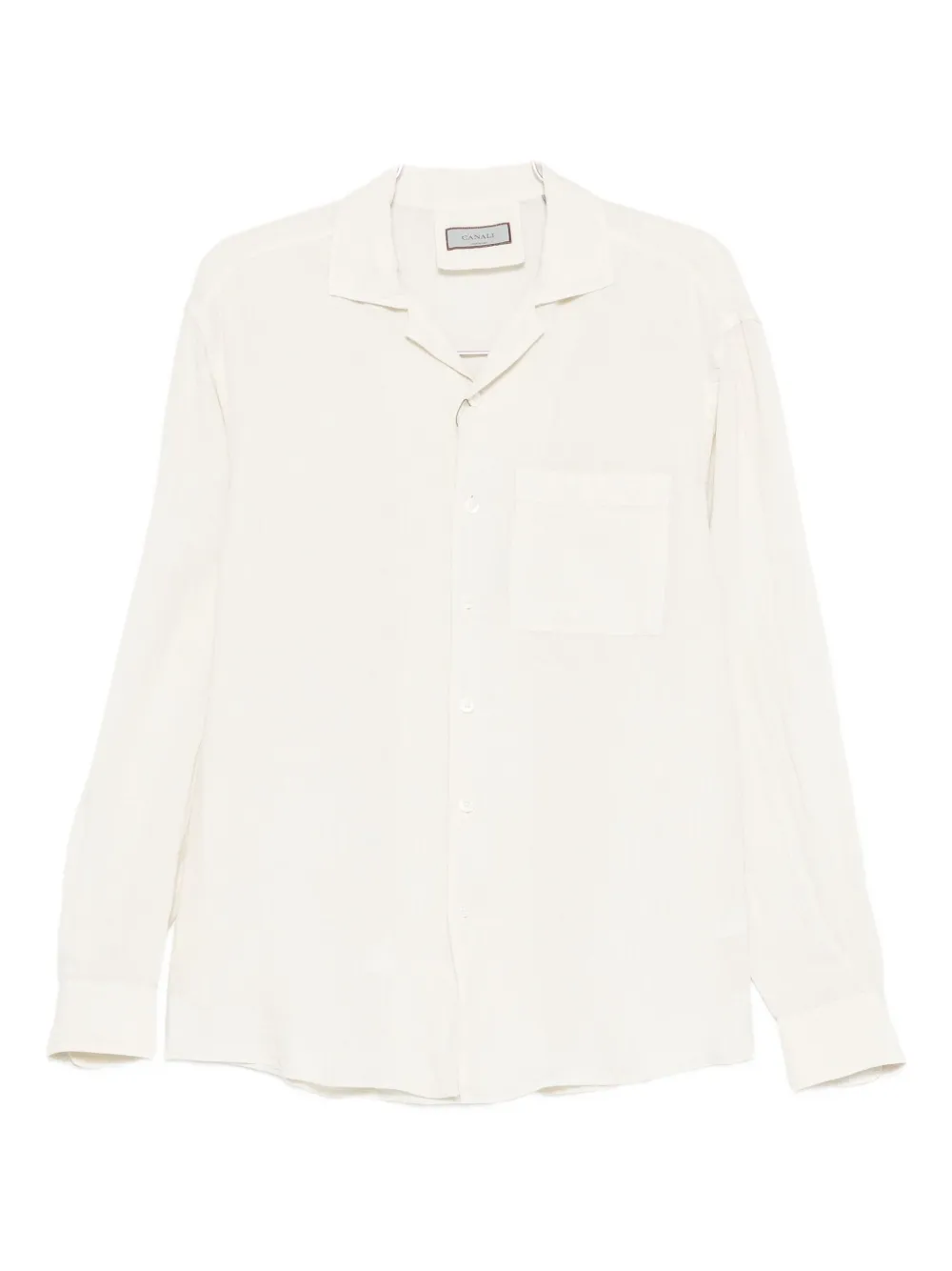 Canali long-sleeve button-up shirt Beige