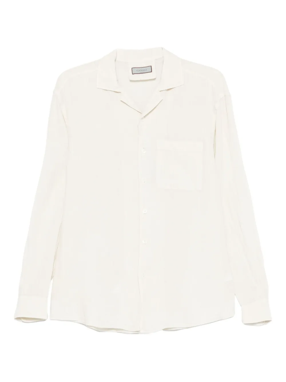 Canali Button-up overhemd Beige