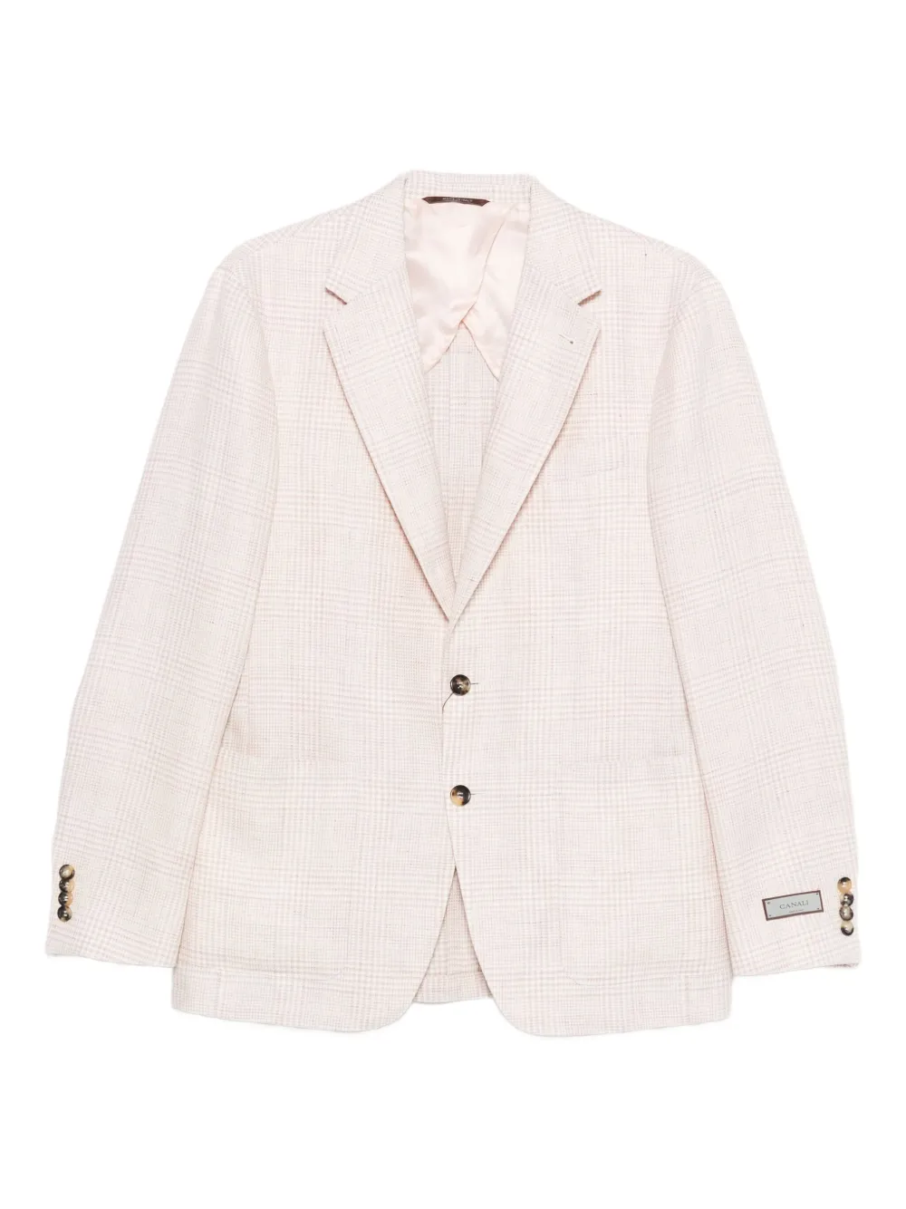 Canali Geruite blazer Roze