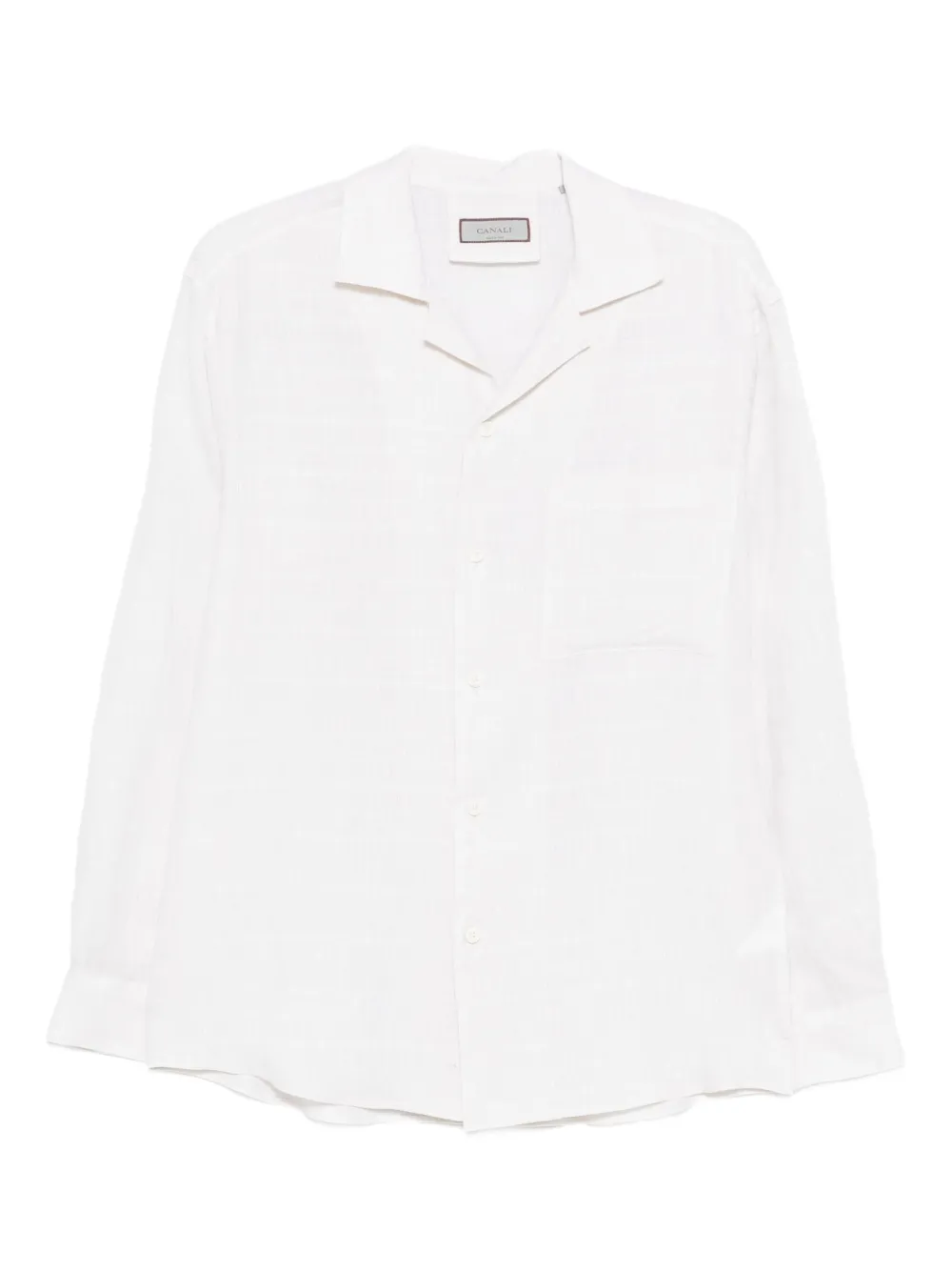 Canali Linnen overhemd Beige
