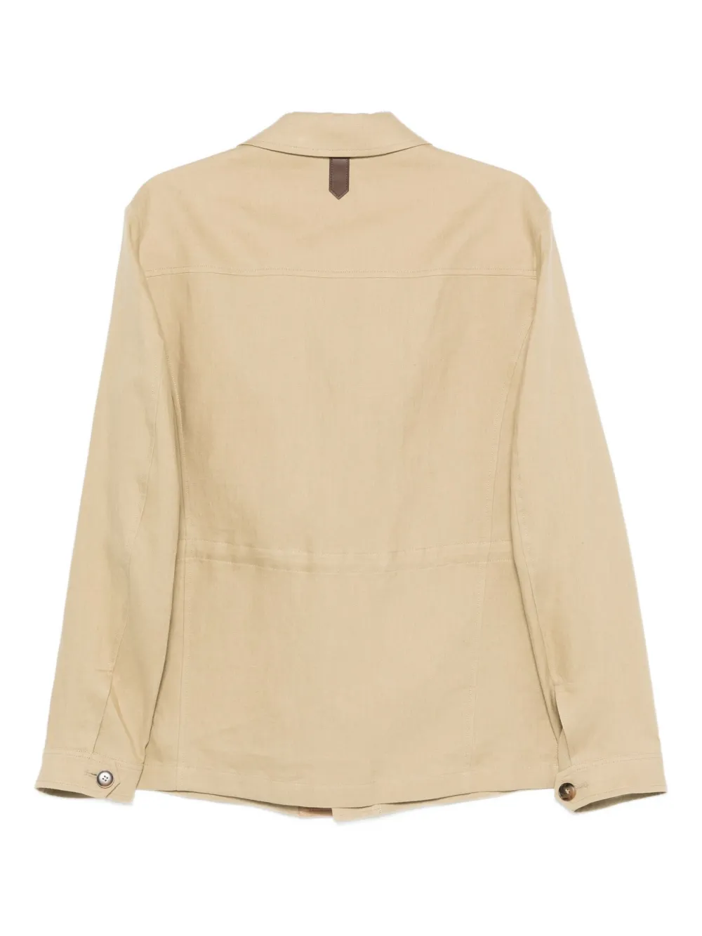 Canali Jack met klepzak Beige