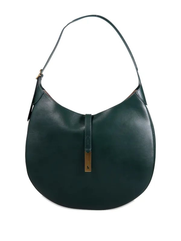 Polo Ralph Lauren ハーフムーン レザーショルダーバッグ Polo Ralph