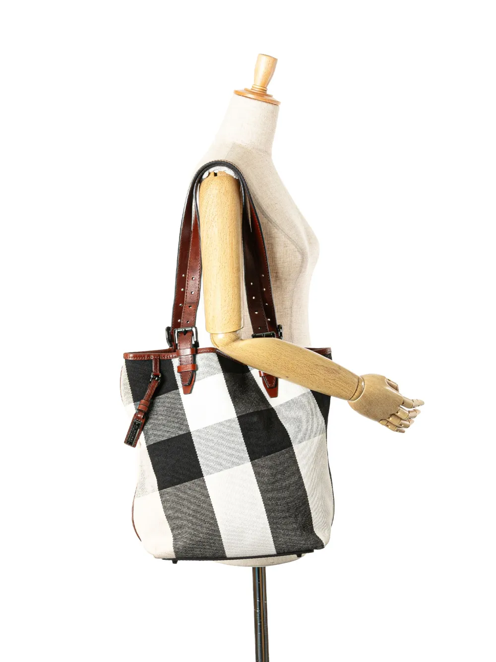 Burberry Pre-Owned شنطة عملية 'ميغا' كاروهات 2000-2017 | كلاسيكيات | Image 2