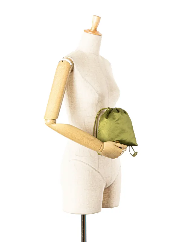 Miu Miu Pre-Owned 2010-2025 Satin Duchesse Drawstring Pouch