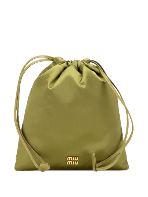 Miu Miu Pre-Owned 2010-2025 Satin Duchesse Drawstring pouch