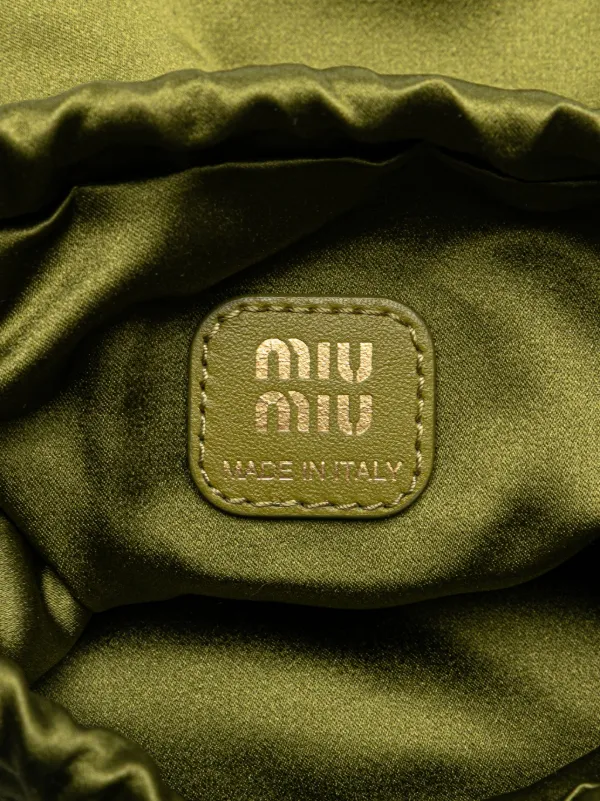 Miu Miu Pre-Owned 2010-2025 Satin Duchesse Drawstring Pouch