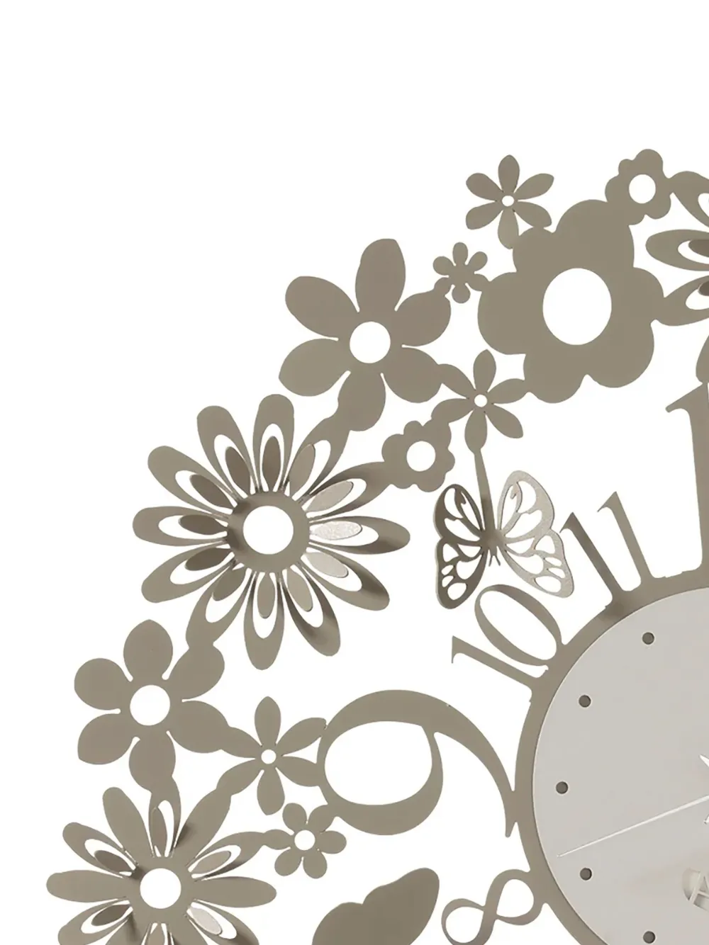 Arti & Mestieri flower-butterfly wall clock (50cm) | Clocks | Image 2