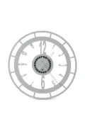 Arti & Mestieri round-frame wall clock (50cm) - Silver