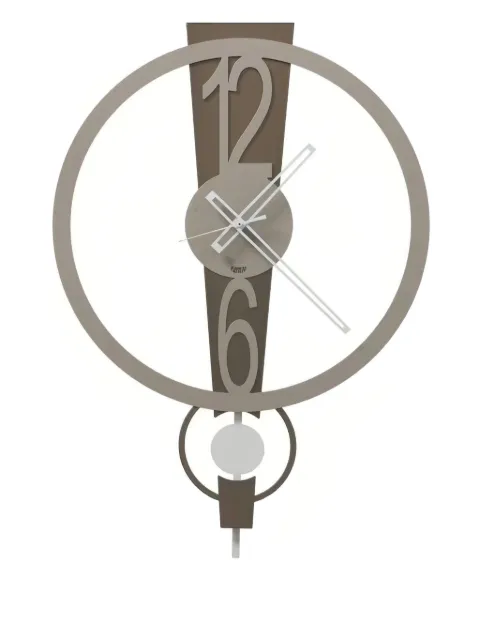 Arti & Mestieri circular pendulum wall clock (60cm x 42cm)