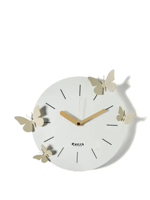 Arti & Mestieri butterfly-embellished wall clock