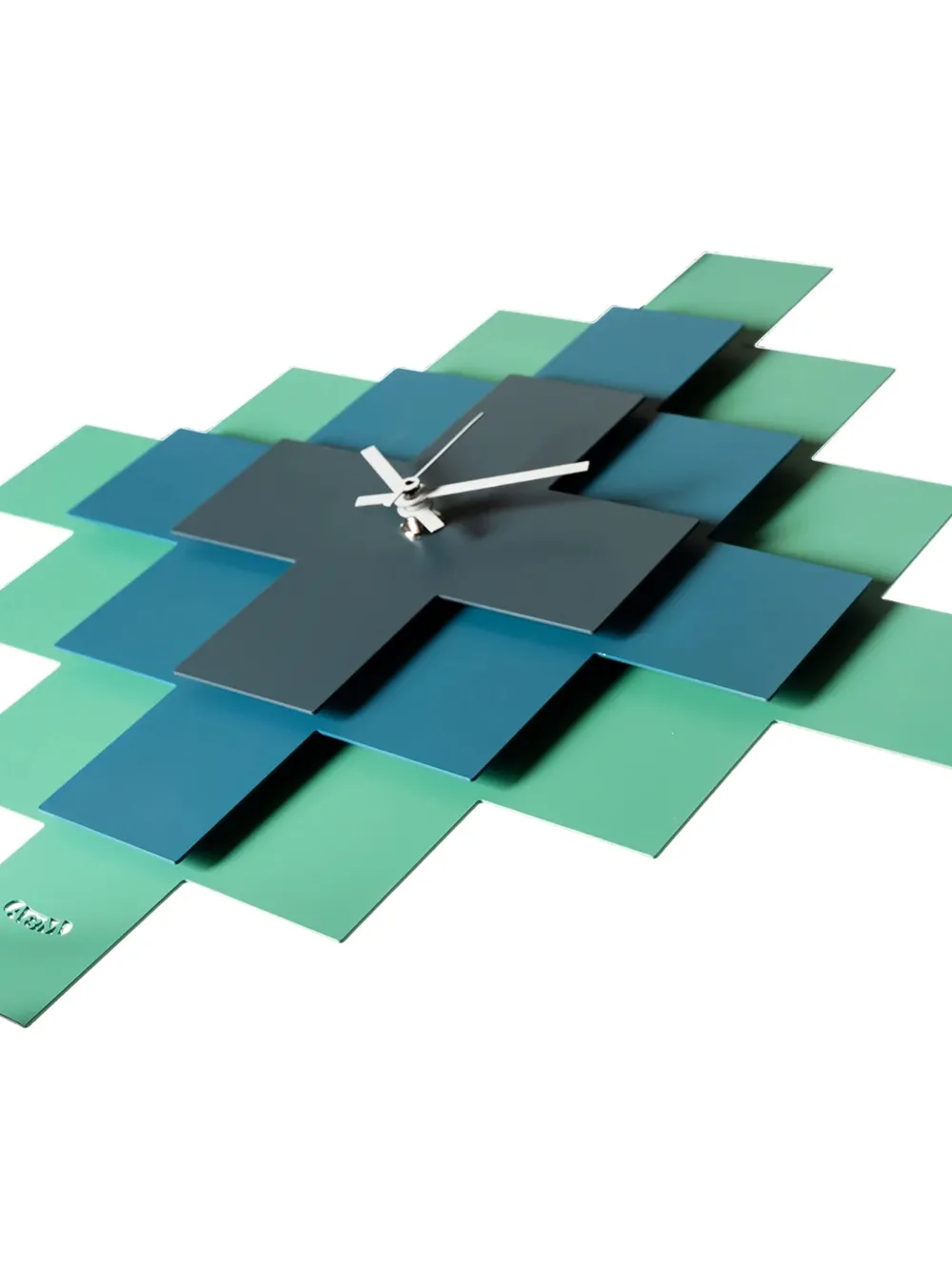 Arti & Mestieri geometric layered wall clock (35cm x 35cm) | Clocks | Image 2