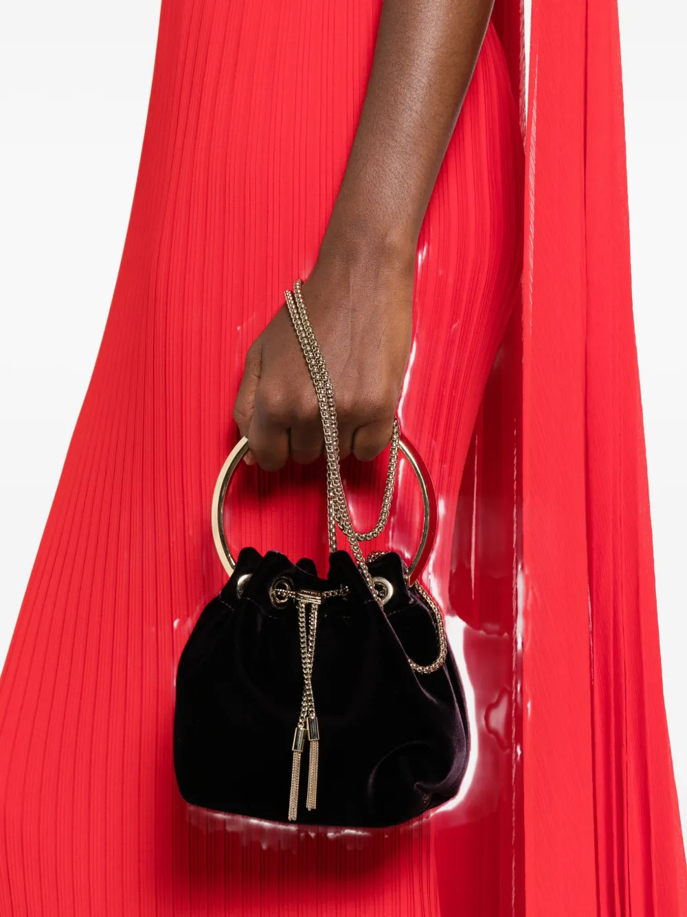 Jimmy Choo Bon Bon Top-handle Tote Bag In Black
