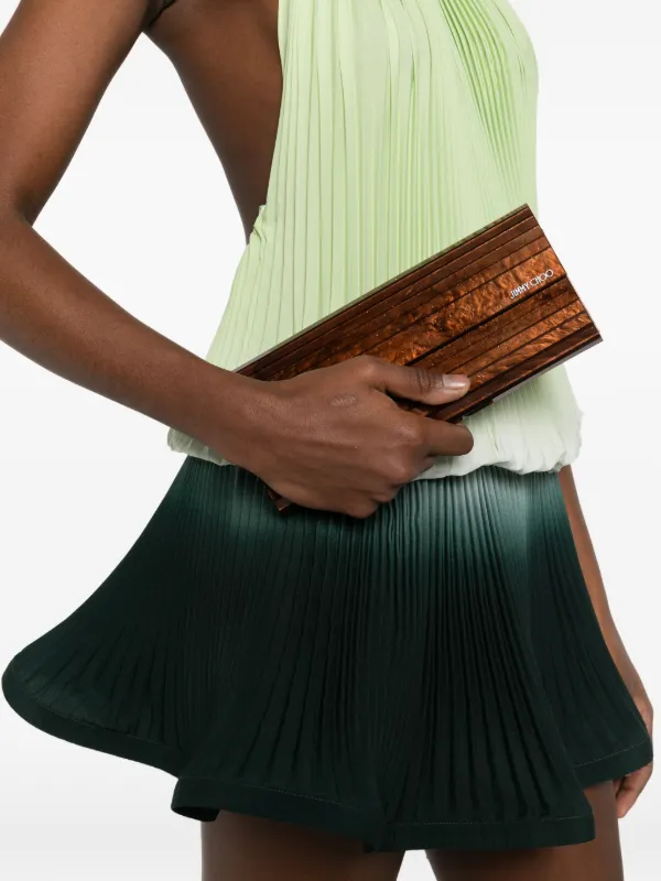 JIMMY CHOO　SWEETIE クラッチバック Jimmy Choo Sweetie クラッチバッグ | ブラウン | FARFETCH JP