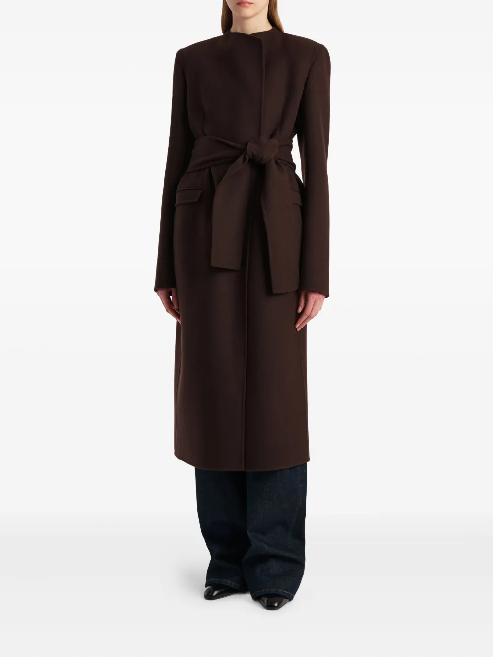 KHAITE belted wrap coat | Single Breasted Coats | Image 2