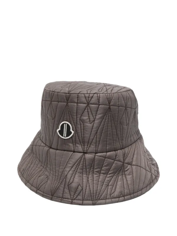 Moncler キルティング バケットハット | ブラウン | FARFETCH JP