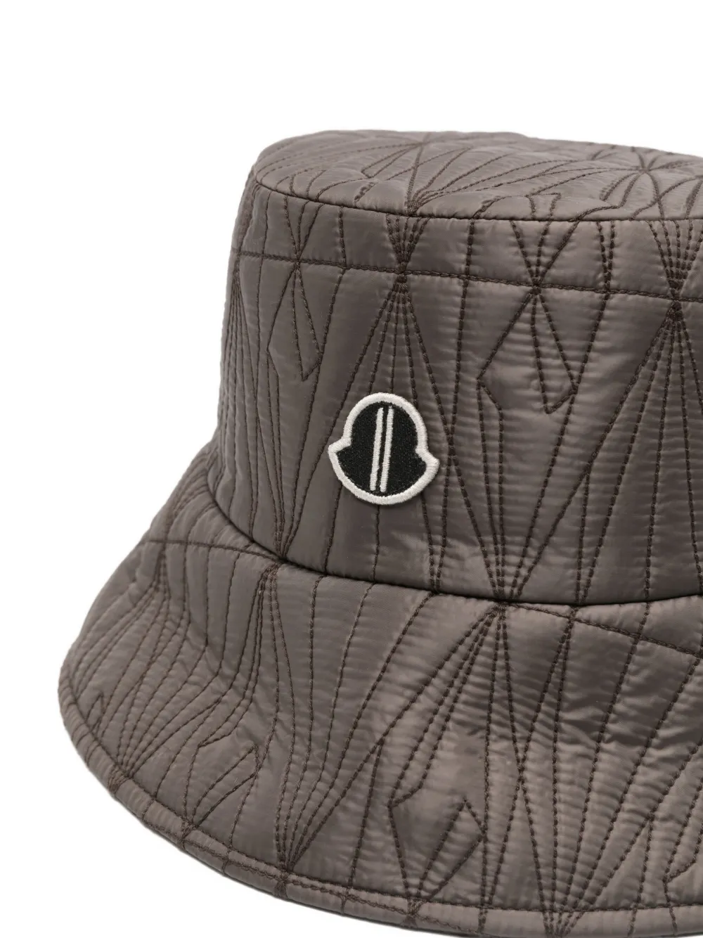 Moncler + Rick Owens Vissershoed met logopatch Bruin