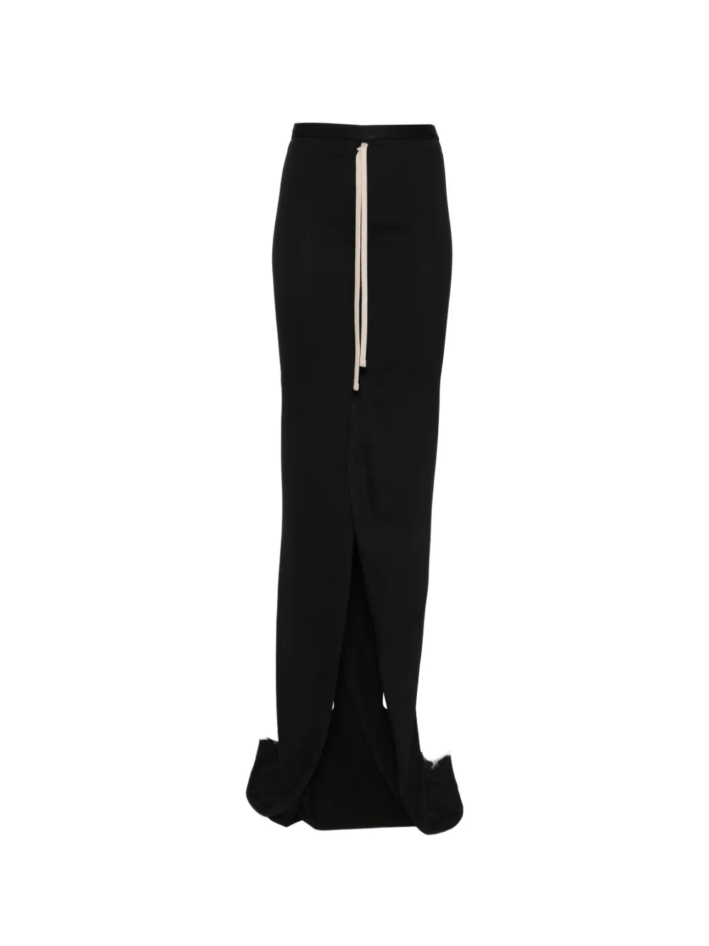 Moncler + Rick Owens - striped knit long skirt - women - Cotton - M - Black