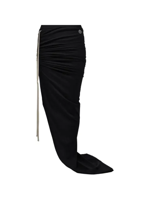 Moncler x Rick Owens striped knit long skirt