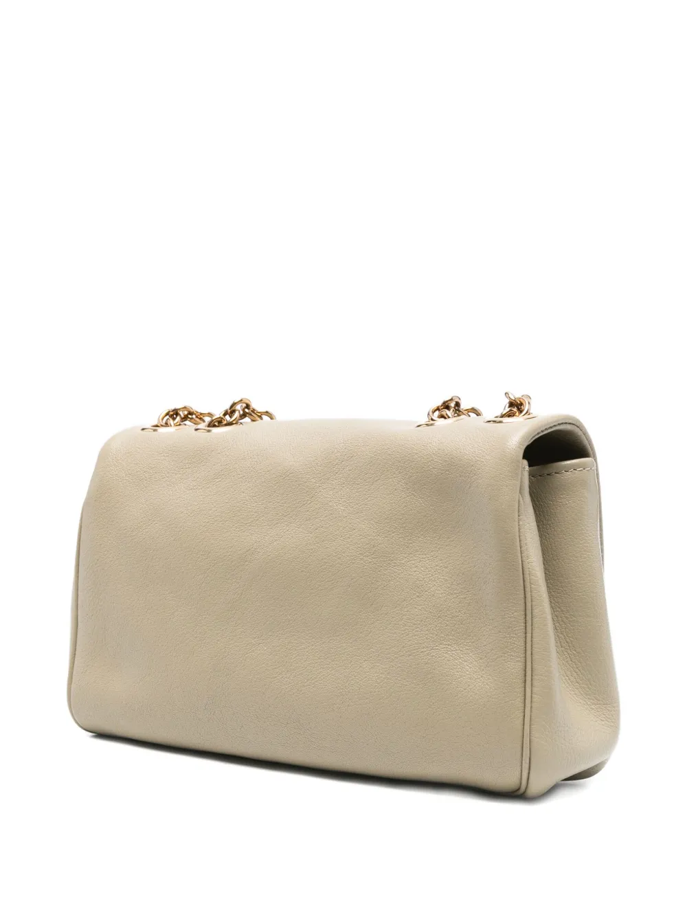 Chloé Heritage crossbodytas met kettinghengsel Beige