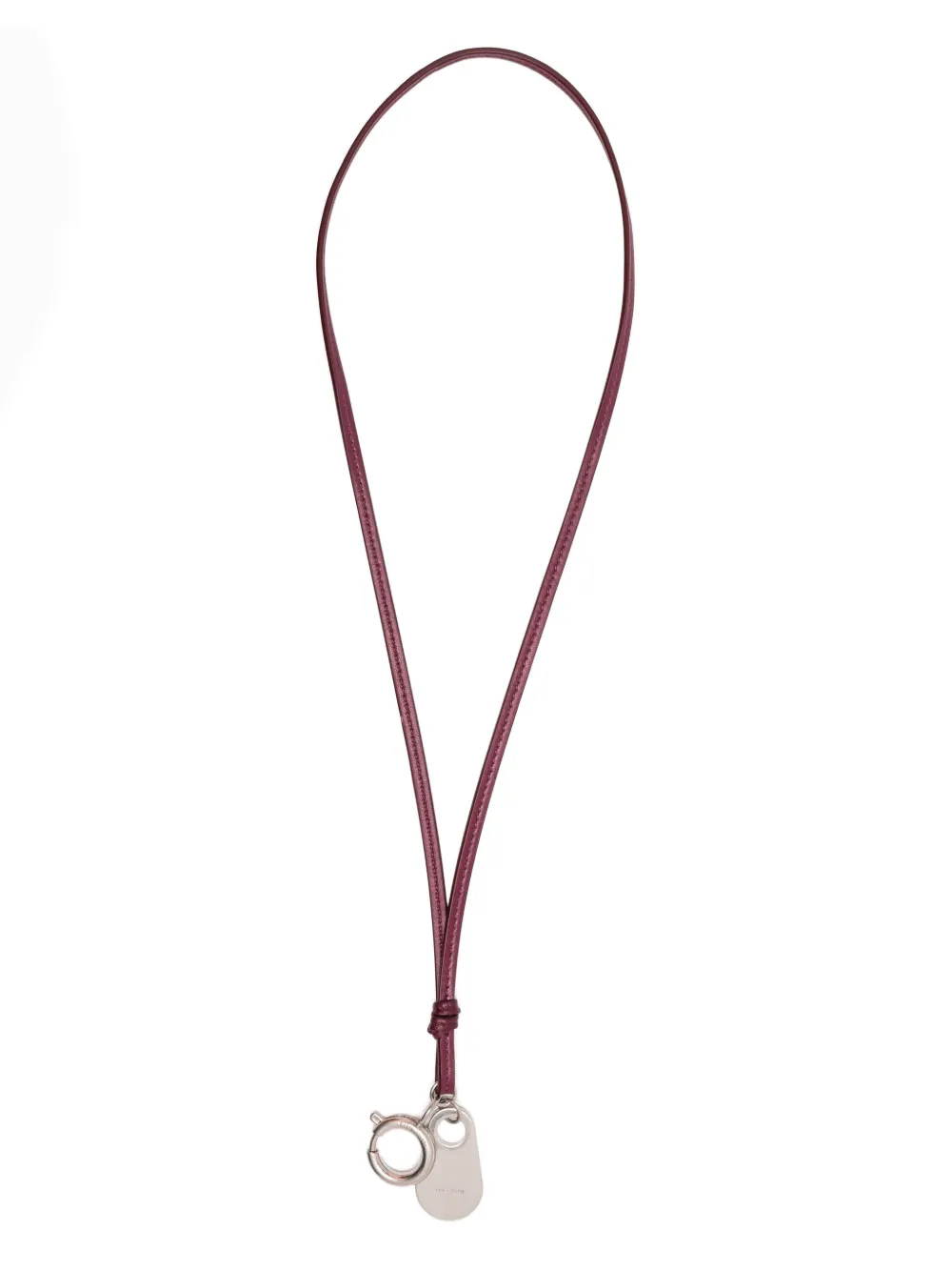 The Row spring-ring leather strap | Red | Image 1