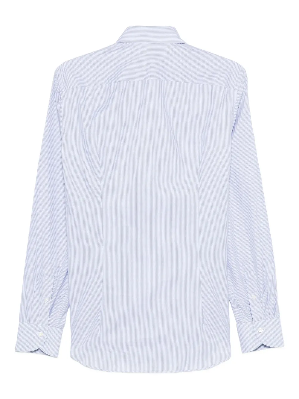 Canali Overhemd met krijtstreep Blauw