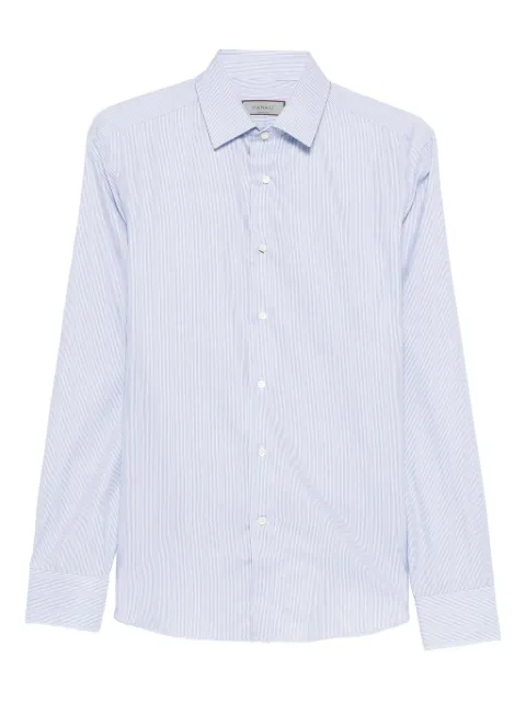 Canali pinstriped cotton shirt