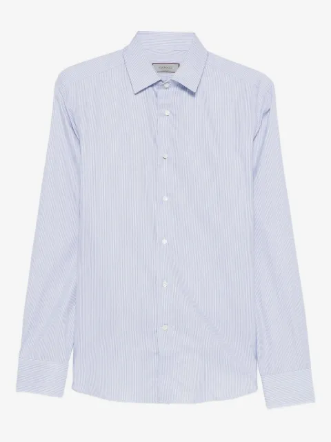 Canali pinstriped cotton shirt