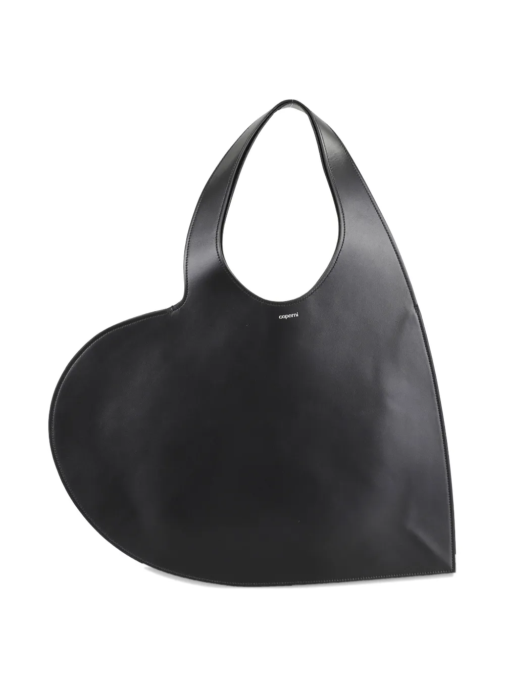 Coperni heart-shaped leather clutch bag Zwart