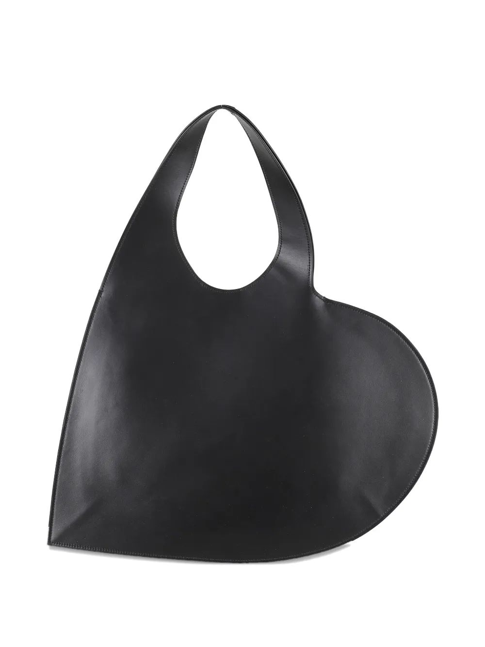 Coperni heart-shaped leather clutch bag Zwart