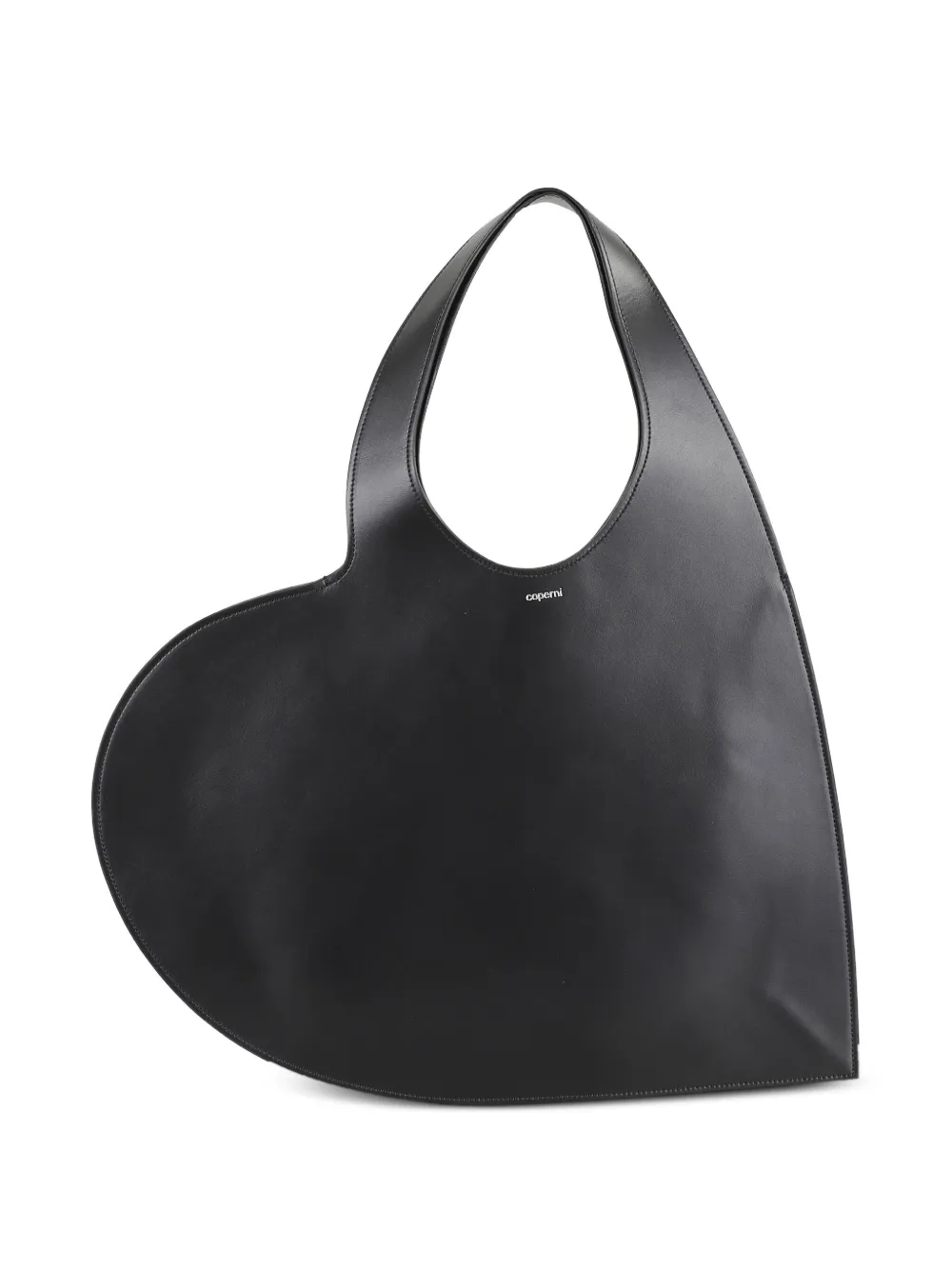 Coperni Hartvormige leren clutch Zwart