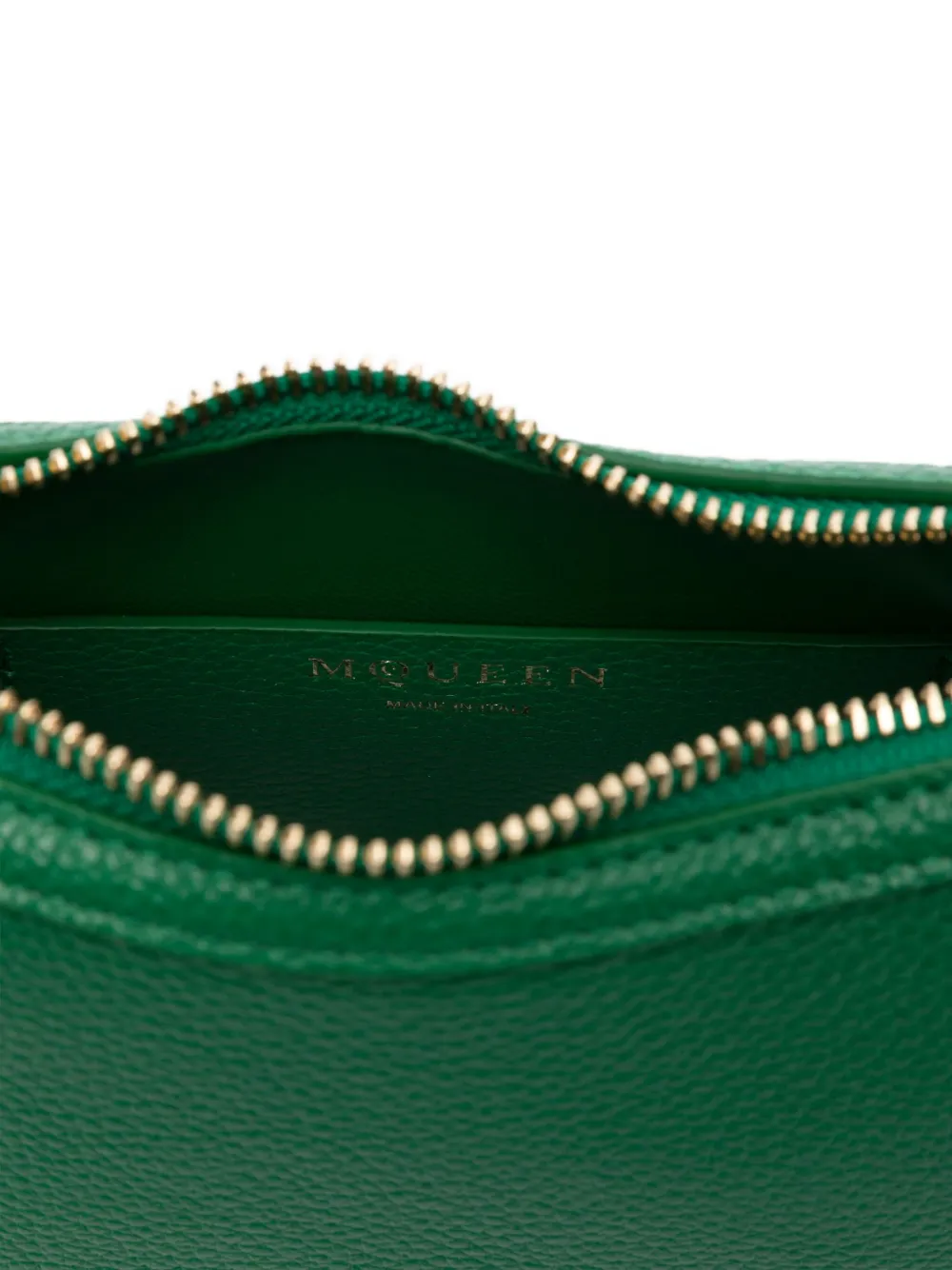 Alexander McQueen Leren shopper met T-bar en kettinghengsel Groen