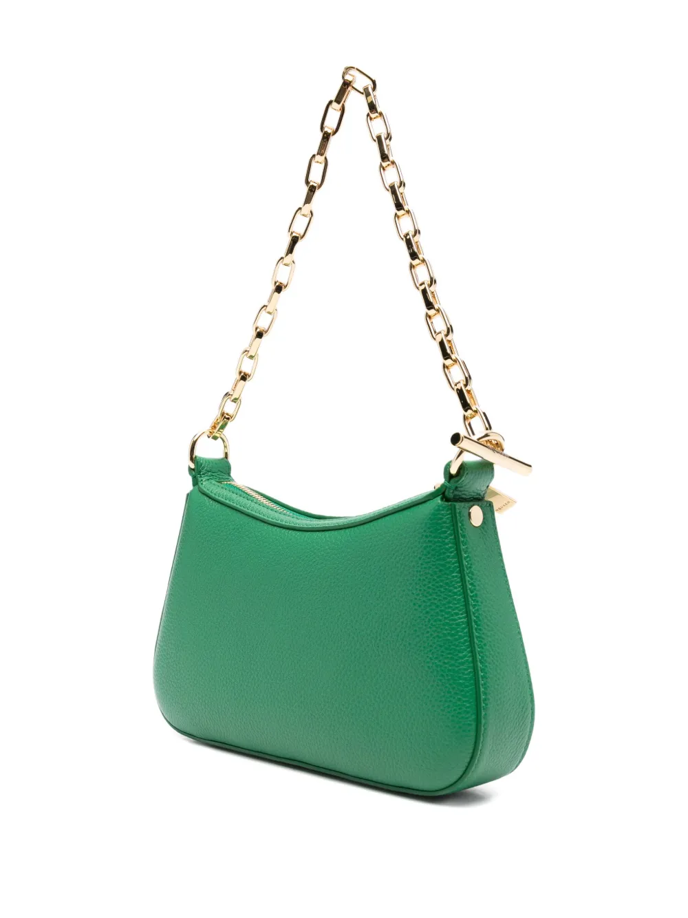 Alexander McQueen Leren shopper met T-bar en kettinghengsel Groen