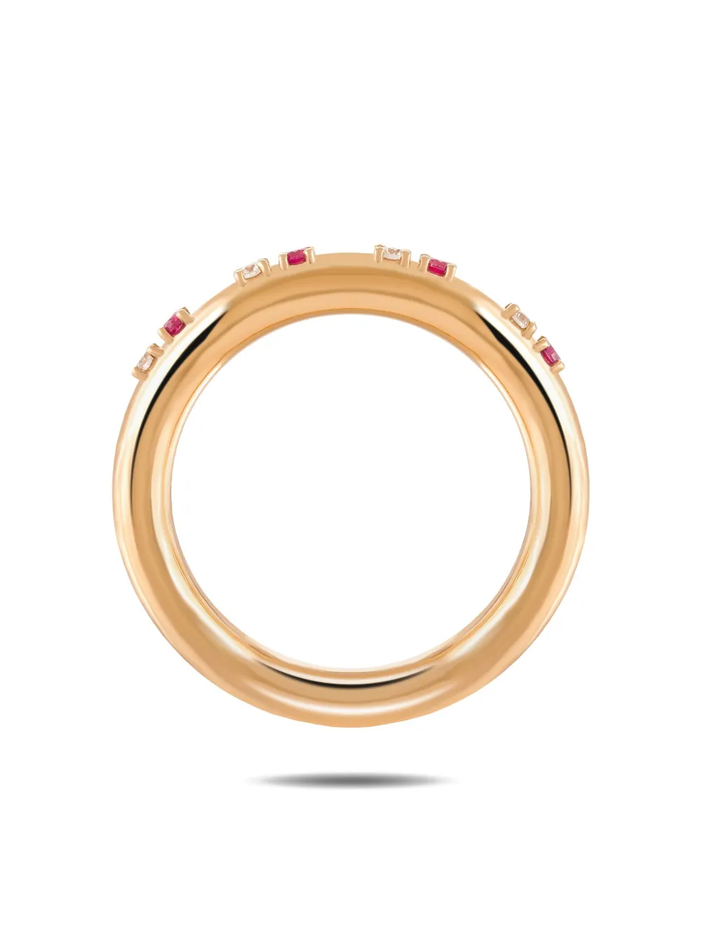  Rosekey 18k Rose Gold Ruby Diamond Ring 
