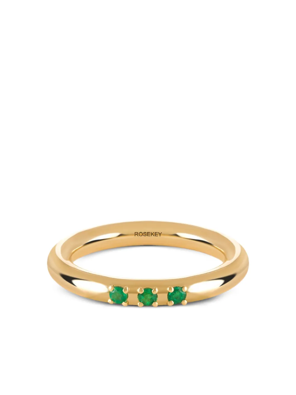 ROSEKEY 18K yellow gold emerald Dragonfly ring - Oro