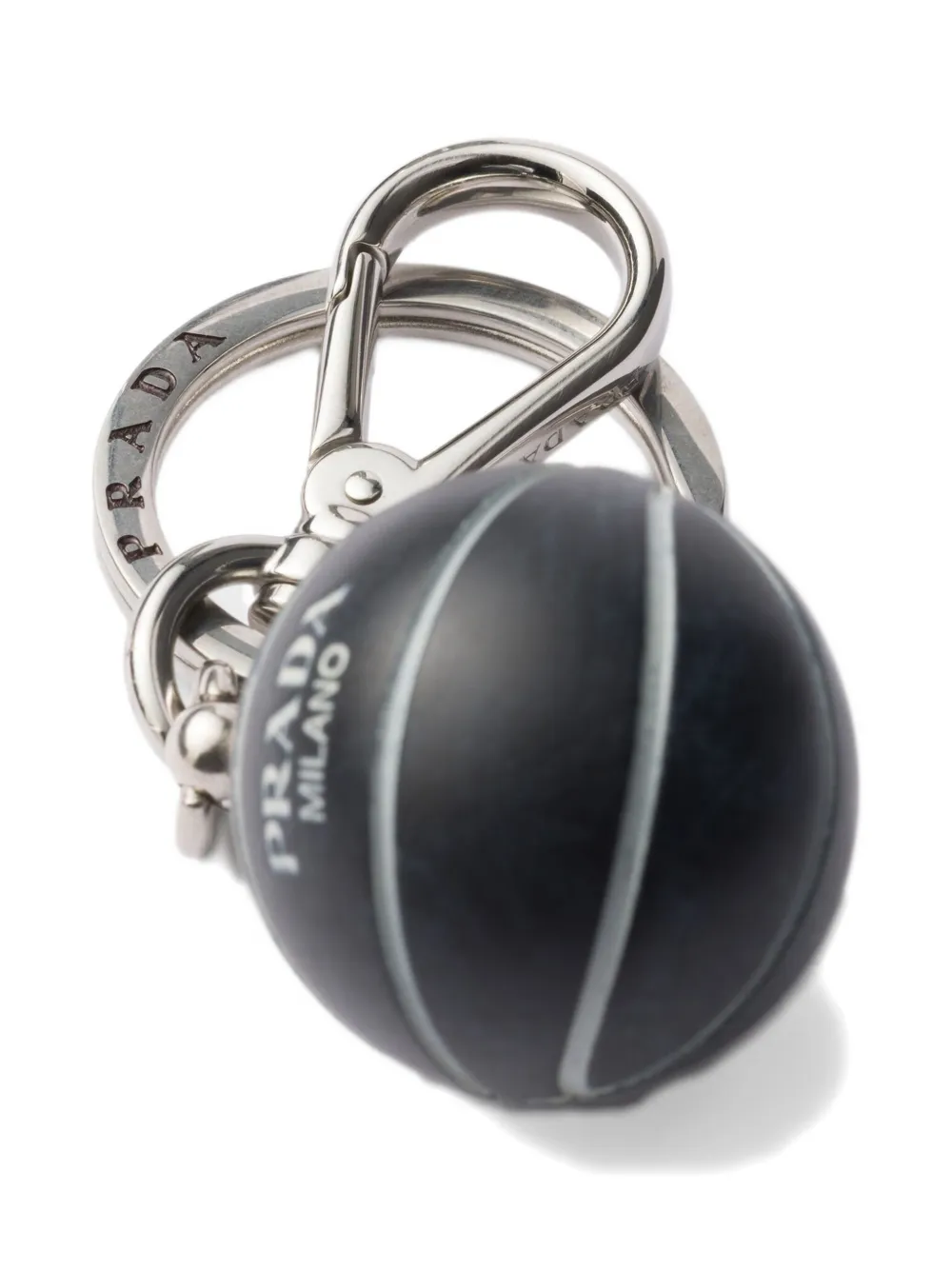 Prada Basketbal sleutelhanger Zwart