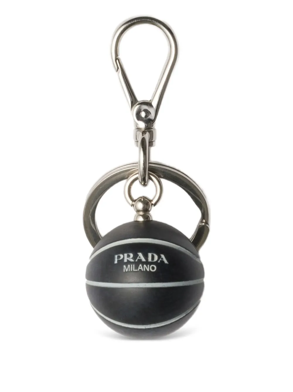 Prada バスケットボール キーホルダー - ブラック Prada バスケットボール キーホルダー - ブラック
