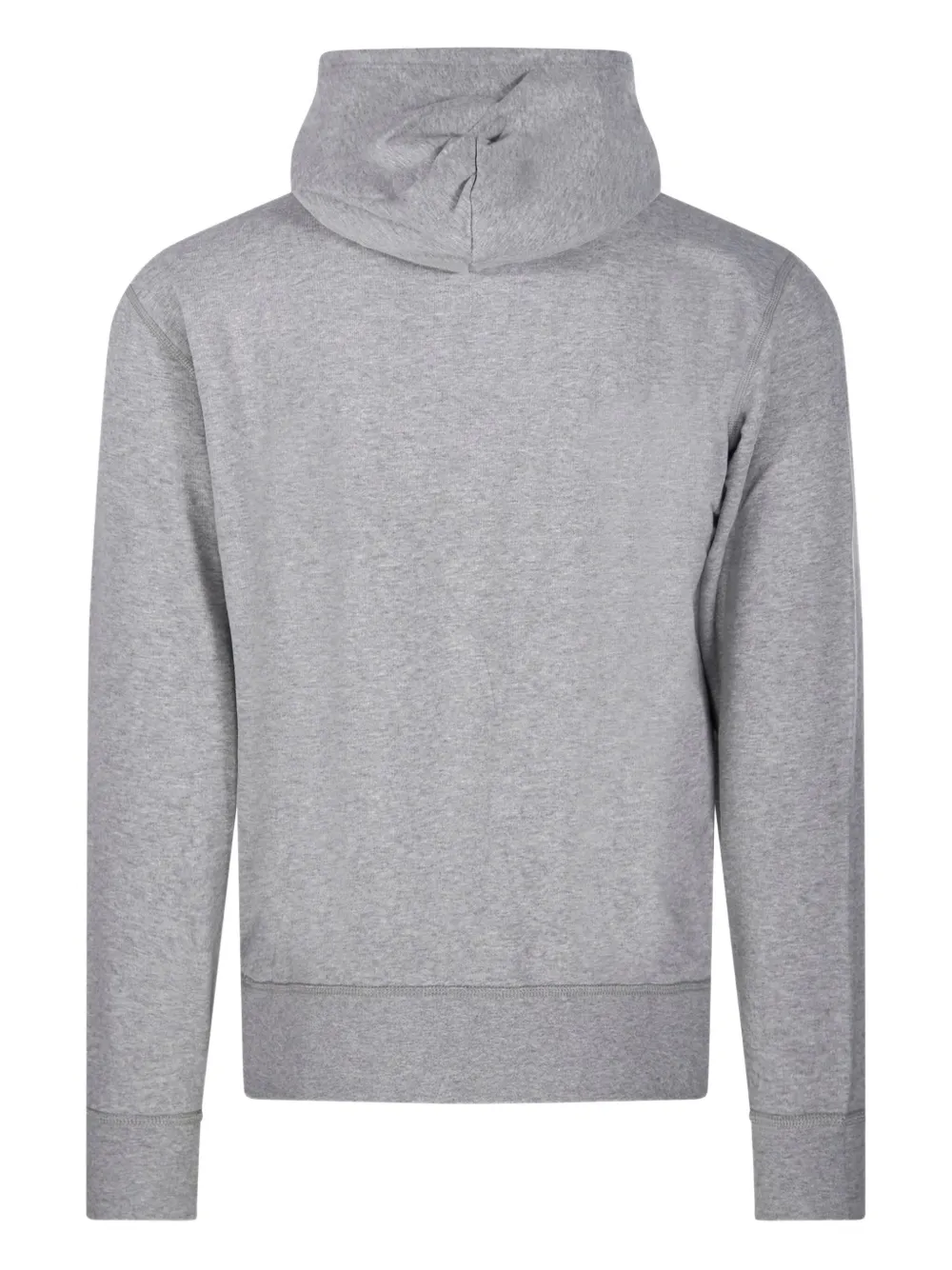 Polo Ralph Lauren logo-embroidered hooded sweatshirt Grijs